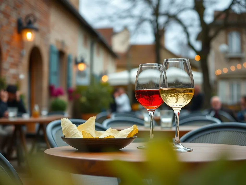 Assortiment de bricks apéritives dorées, pliées en triangles et en cigares, posées sur une planche avec des sauces dans des