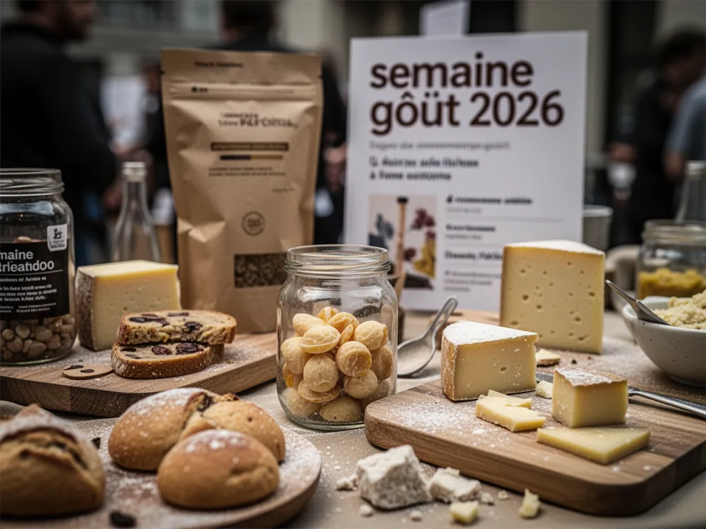 Mains d'enfants coupant des légumes colorés sur une planche, verres de jus de fruits, bols d'épices et loupe pour explorer